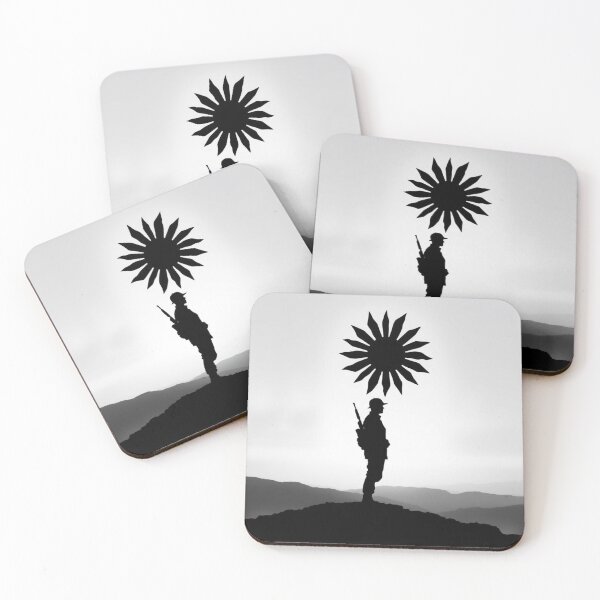Item preview, Soldier Silhouette Under the Black Sun designed and sold by EllDAV777.