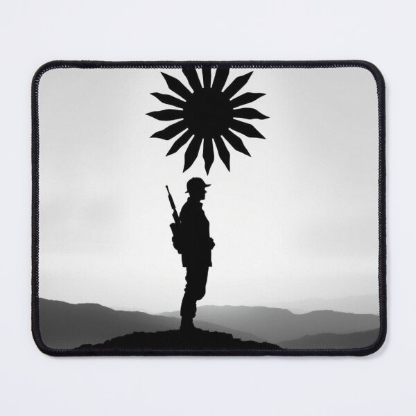 Item preview, Soldier Silhouette Under the Black Sun designed and sold by EllDAV777.