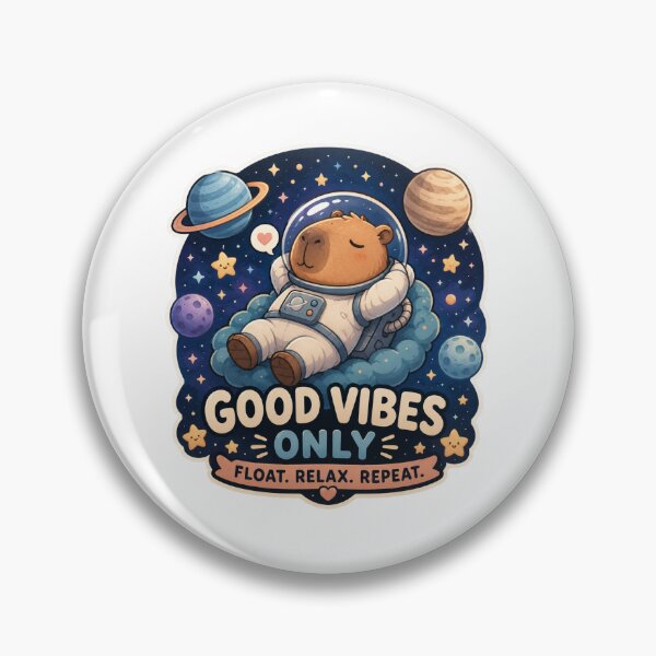 Item preview, Floating Space Capybara | Kawaii Astronaut designed and sold by Noxivora.