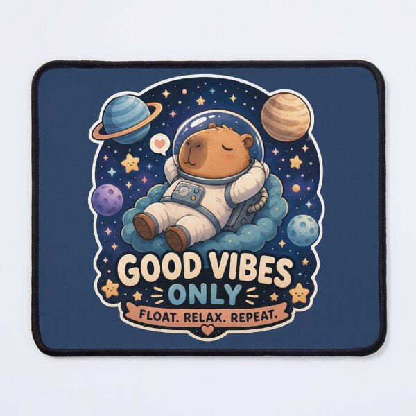 Item preview, Floating Space Capybara | Kawaii Astronaut designed and sold by Noxivora.
