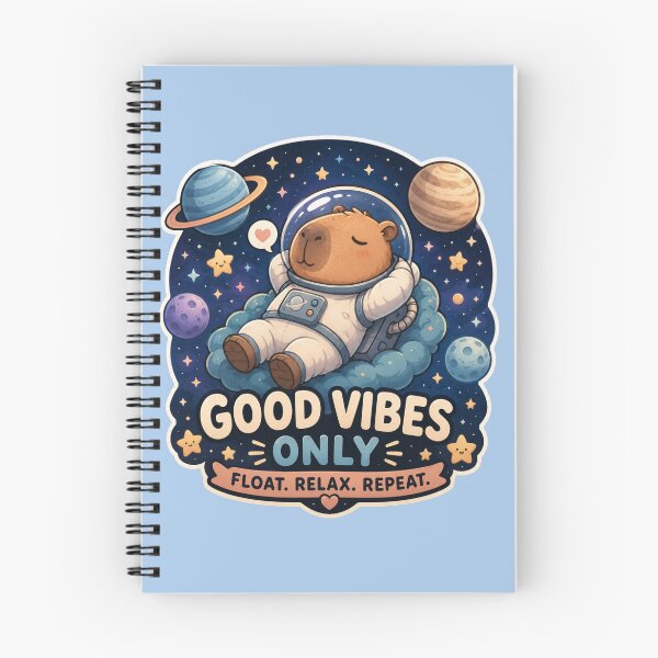 Item preview, Floating Space Capybara | Kawaii Astronaut designed and sold by Noxivora.
