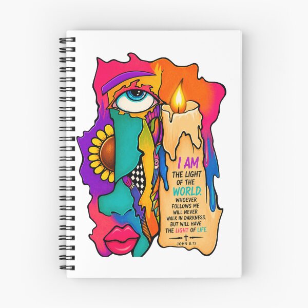 Item preview, I Am the Light of the World – John 8:12 Christian Colorful Faith Art Shirt | Inspirational Bible Verse Design designed and sold by Ashes to Artistry.