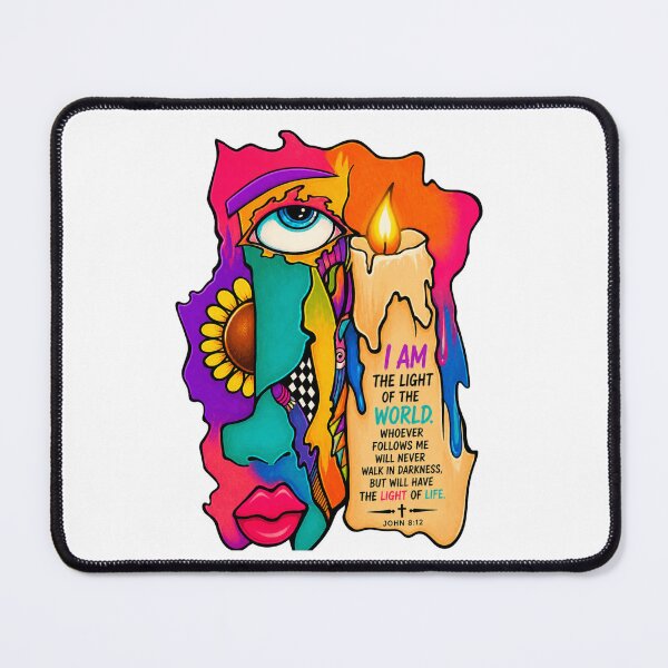 Item preview, I Am the Light of the World – John 8:12 Christian Colorful Faith Art Shirt | Inspirational Bible Verse Design designed and sold by Ashes to Artistry.