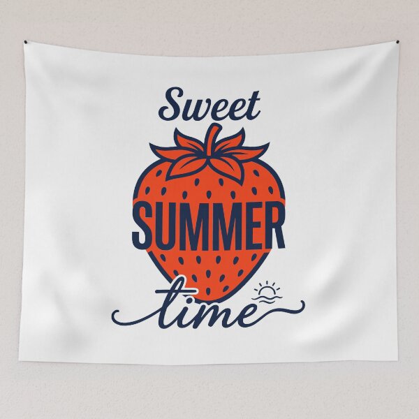 Item preview, Sweet Summer Time Retro Strawberry designed and sold by KroghDs.