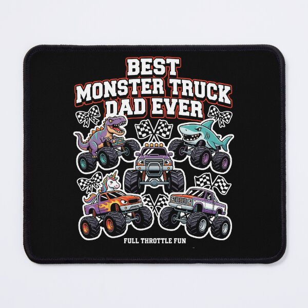 Item preview, Best Monster Truck Dad Ever – Full Throttle Fun T-Shirt designed and sold by BumbleBloom7.