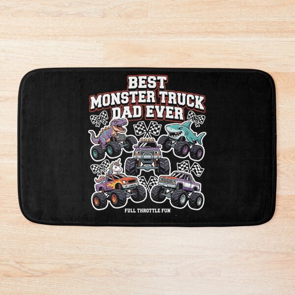 Item preview, Best Monster Truck Dad Ever – Full Throttle Fun T-Shirt designed and sold by BumbleBloom7.
