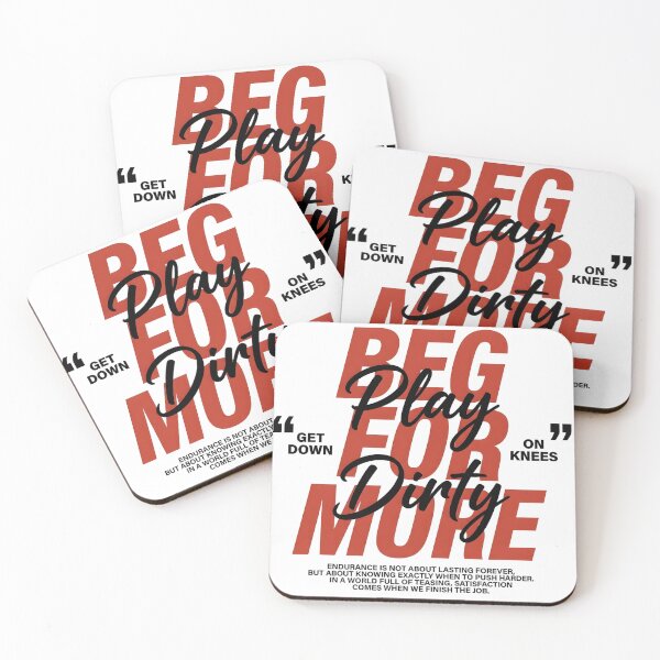 Item preview, Play Dirty Beg For More Edgy Y2K Typography designed and sold by P2P-paotopao.