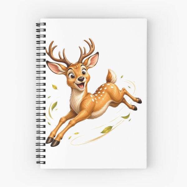 Item preview, Leaping Playful 3D Cartoon Woodland Animal Positive Vibes designed and sold by LunaPixelStudio.