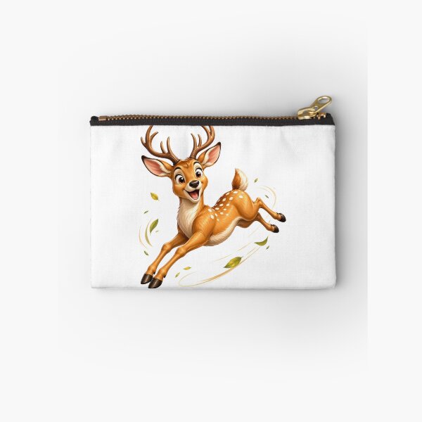 Item preview, Leaping Playful 3D Cartoon Woodland Animal Positive Vibes designed and sold by LunaPixelStudio.