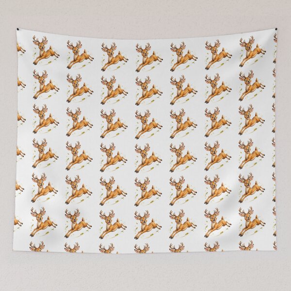Item preview, Leaping Playful 3D Cartoon Woodland Animal Positive Vibes designed and sold by LunaPixelStudio.