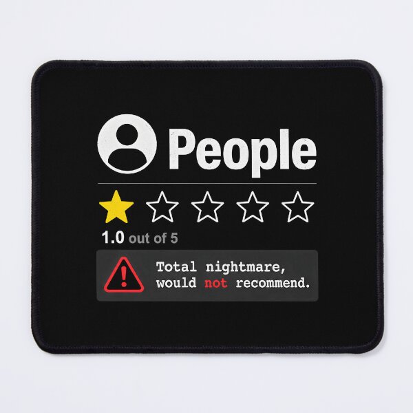 Item preview, People One Star Total Nightmare Would Not Recommend designed and sold by zoes-ink.