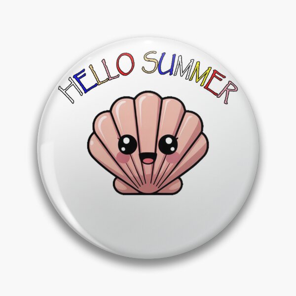 Item preview, Kawaii Beach Shell Summer Vacation designed and sold by QuiteOrbit.