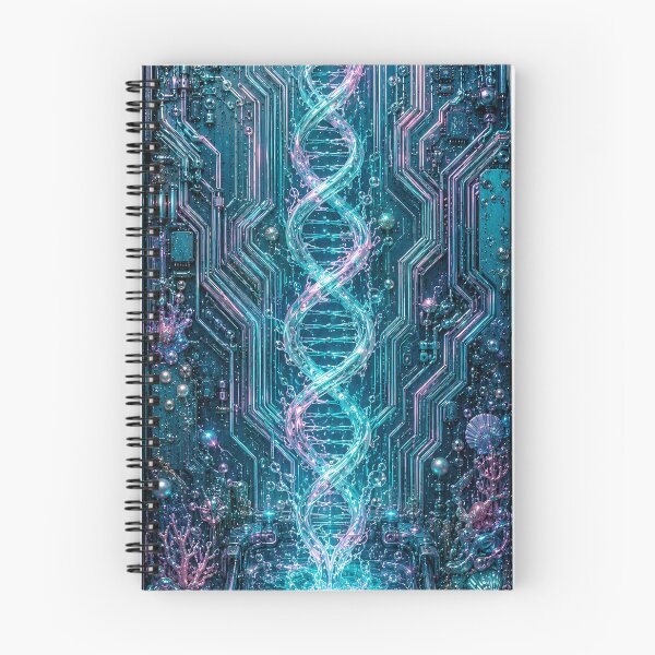 Item preview, Cyberpunk DNA Circuit Board Bioluminescent Art designed and sold by PixelPanduh.
