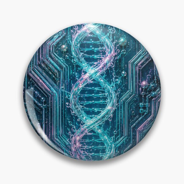 Item preview, Cyberpunk DNA Circuit Board Bioluminescent Art designed and sold by PixelPanduh.