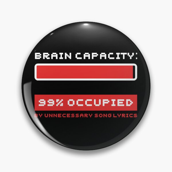 Item preview, Funny Brain Capacity Loading Lyrics Aesthetic designed and sold by CarlosOddities.