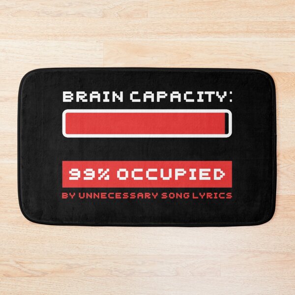 Item preview, Funny Brain Capacity Loading Lyrics Aesthetic designed and sold by CarlosOddities.