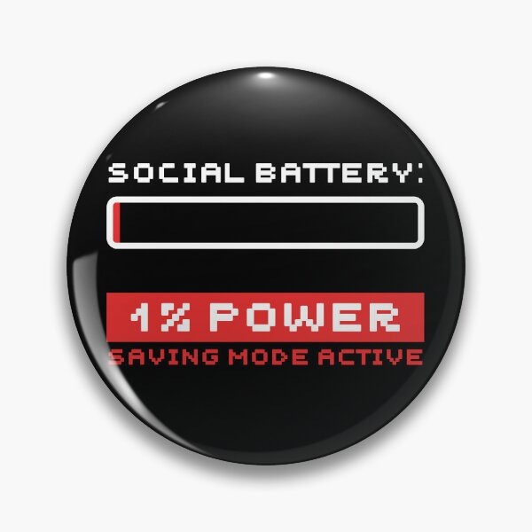 Item preview, Funny Social Battery Loading Low Energy Aesthetic designed and sold by CarlosOddities.