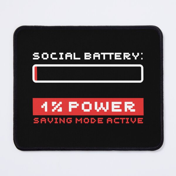 Item preview, Funny Social Battery Loading Low Energy Aesthetic designed and sold by CarlosOddities.