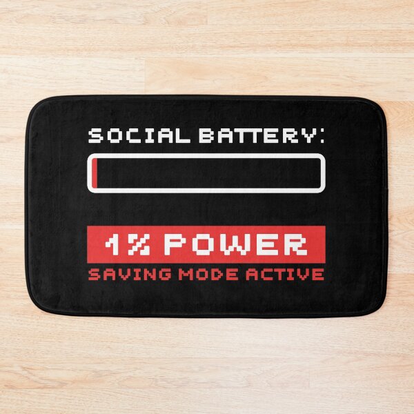 Item preview, Funny Social Battery Loading Low Energy Aesthetic designed and sold by CarlosOddities.