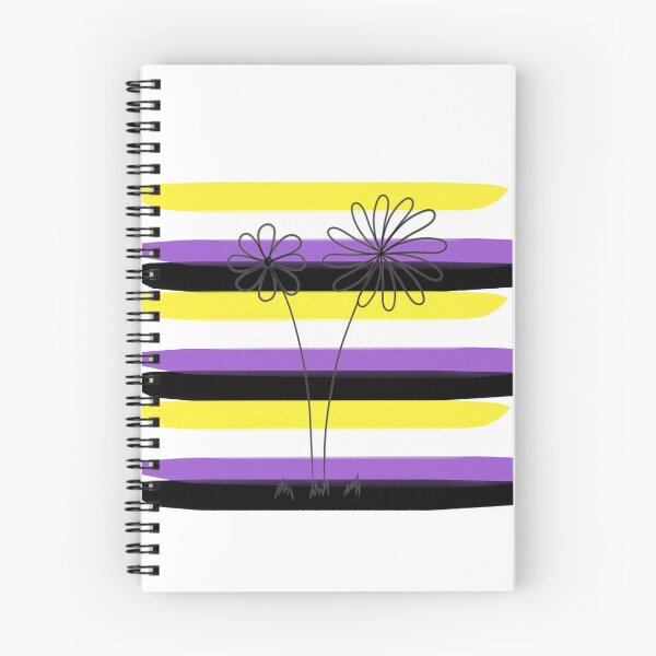 Item preview, Nonbinary Pride Flower Doodle designed and sold by CrimsonAdri.