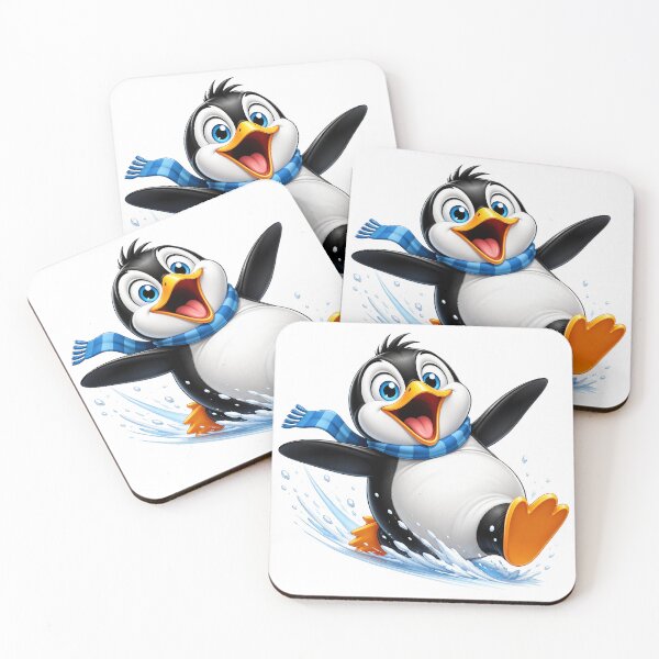 Item preview, Sliding Playful 3D Cartoon Winter Animal Positive Vibes designed and sold by LunaPixelStudio.
