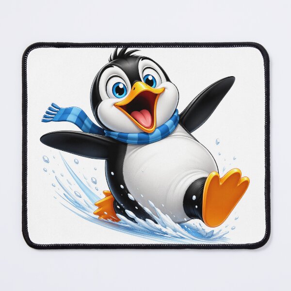 Item preview, Sliding Playful 3D Cartoon Winter Animal Positive Vibes designed and sold by LunaPixelStudio.