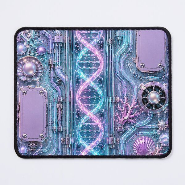 Item preview, Mermaidpunk DNA Atlantean Bioluminescent Circuit Art designed and sold by MeanPanduh.