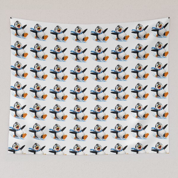 Item preview, Sliding Playful 3D Cartoon Winter Animal Positive Vibes designed and sold by LunaPixelStudio.