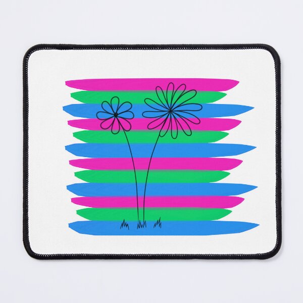 Item preview, Polysexual Pride Flower Doodle designed and sold by CrimsonAdri.