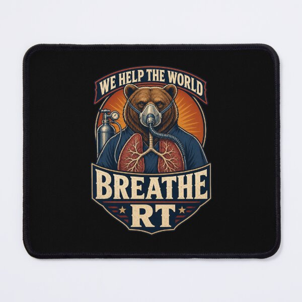 Item preview, Vintage Americana Respiratory Therapist Bear | RT Gift | Respiratory Care Week | Lung Health Awareness designed and sold by ClinicalHubs.