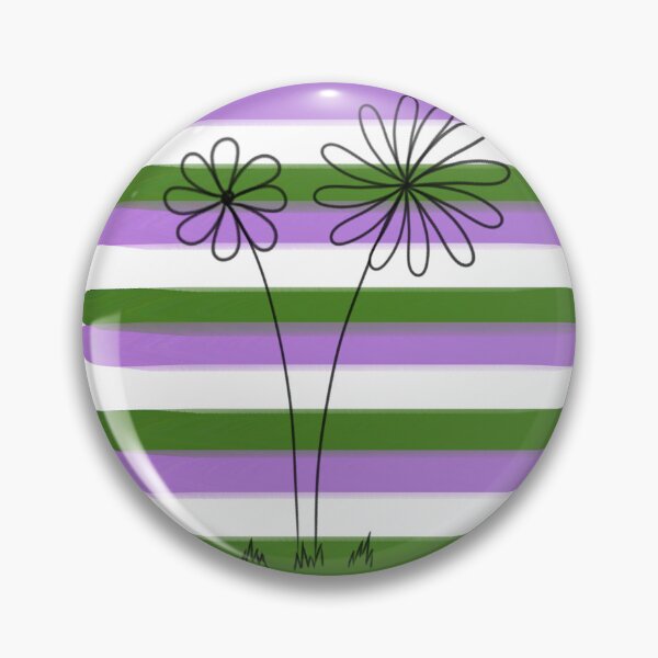 Item preview, Genderqueer Pride Flower Doodle designed and sold by CrimsonAdri.