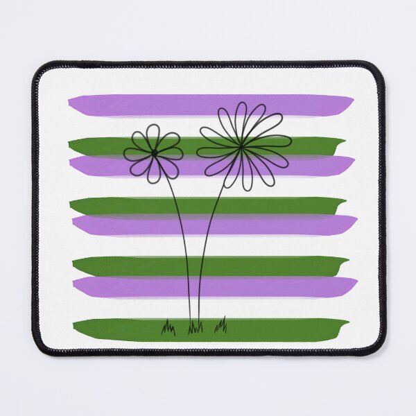Item preview, Genderqueer Pride Flower Doodle designed and sold by CrimsonAdri.