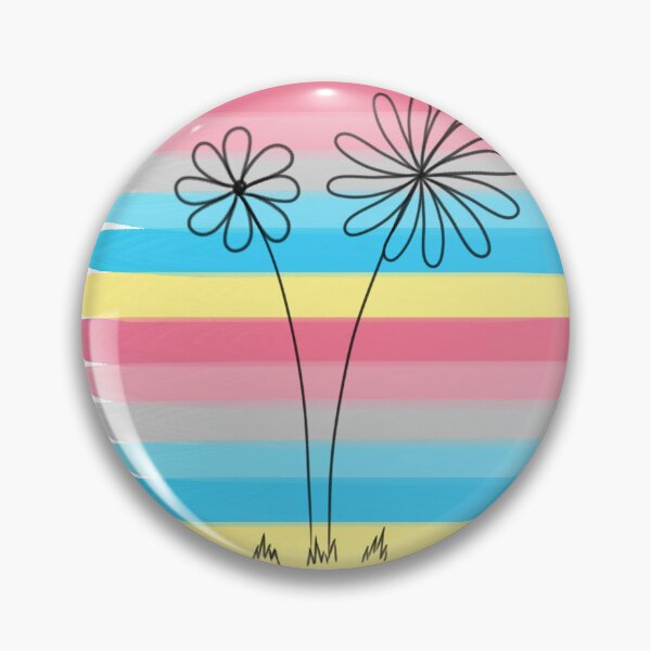 Item preview, Genderflux Pride Flower Doodle designed and sold by CrimsonAdri.