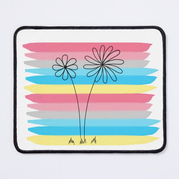Item preview, Genderflux Pride Flower Doodle designed and sold by CrimsonAdri.