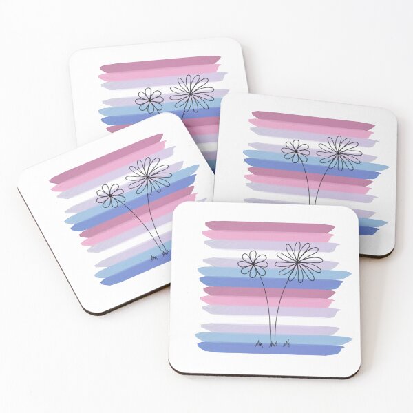 Item preview, Bigender Pride Flower Doodle designed and sold by CrimsonAdri.