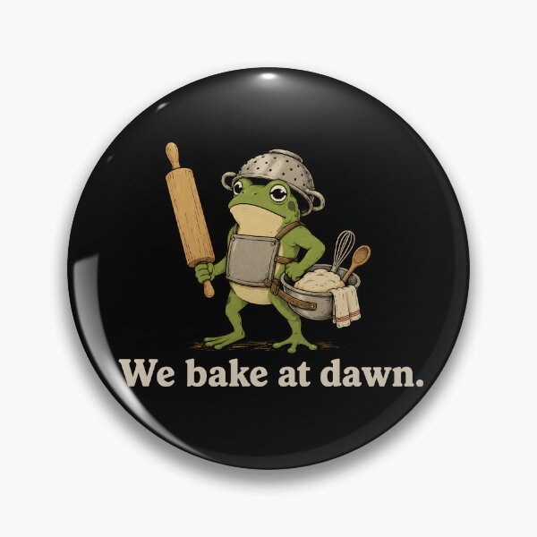 Item preview, We Bake At Dawn Frog designed and sold by zoes-ink.