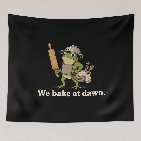 Item preview, We Bake At Dawn Frog designed and sold by zoes-ink.