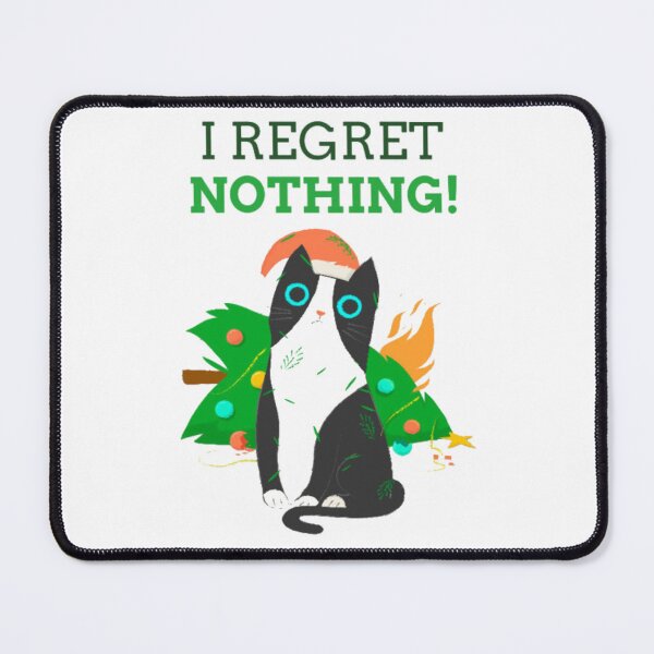 Item preview, I Regret Nothing Funny Christmas Cat designed and sold by GenZFashion000.