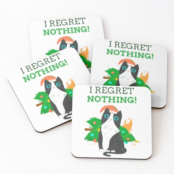 Item preview, I Regret Nothing Funny Christmas Cat designed and sold by GenZFashion000.