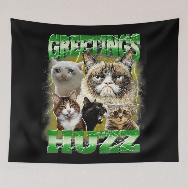 Item preview, Cranky Cat Meme Collage With Chaotic Internet Trash Humor designed and sold by Masonixem.