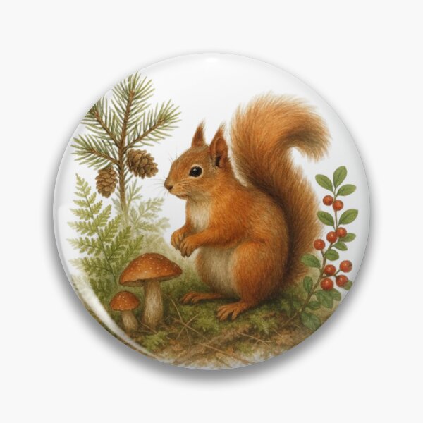 Item preview, Red squirrel in the forest designed and sold by CHRIST5000.
