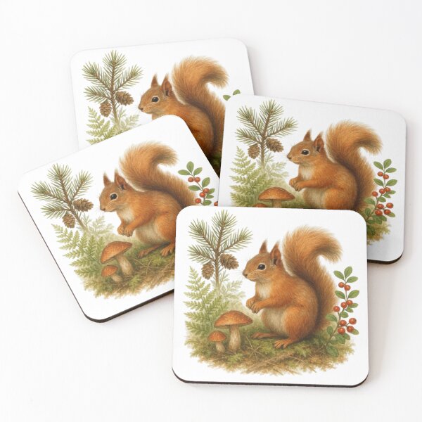 Item preview, Red squirrel in the forest designed and sold by CHRIST5000.