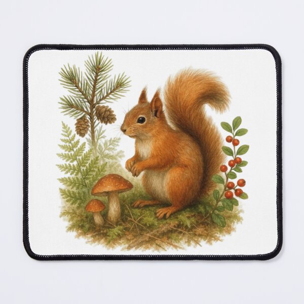 Item preview, Red squirrel in the forest designed and sold by CHRIST5000.