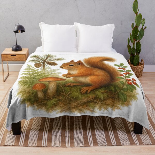 Item preview, Red squirrel in the forest designed and sold by CHRIST5000.