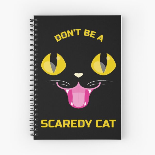 Item preview, Don't Be A Scaredy Cat Funny Black Cat designed and sold by GenZFashion000.