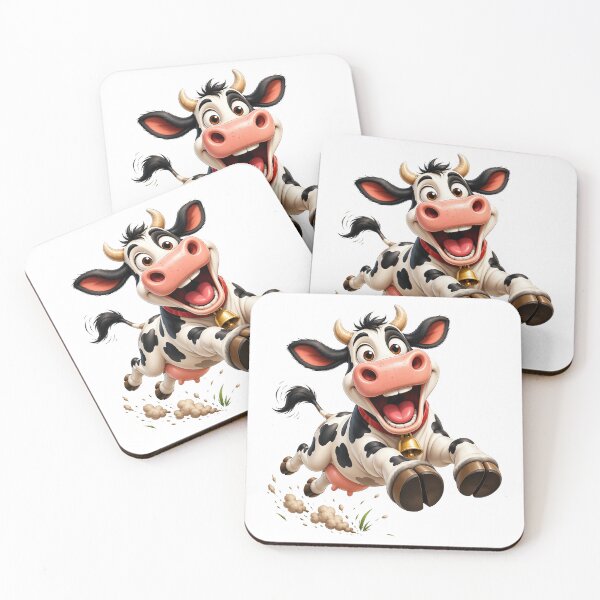 Item preview, Running Playful 3D Cartoon Farm Animal Positive Vibes designed and sold by LunaPixelStudio.