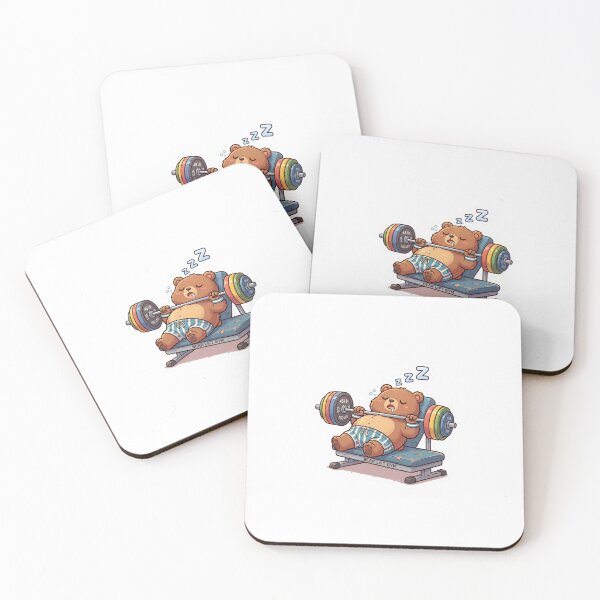 Item preview, Funny Gym Humor Bear My One Rep Is A Nap Sticker designed and sold by Mr-wow.