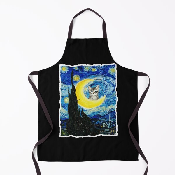 Item preview, Moonlit Kitten In Dreamy Swirling Night Sky Fantasy Painting Style designed and sold by JordynLadukeg65.