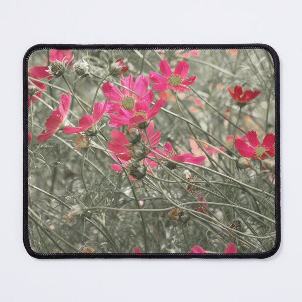 Item preview, Vibrant Pink Wildflowers in Muted Meadow designed and sold by K Design Store.