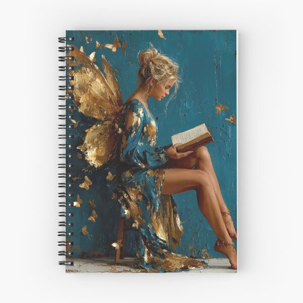 Item preview, Golden Winged Fairy Reading Magic Book designed and sold by colorful-white.